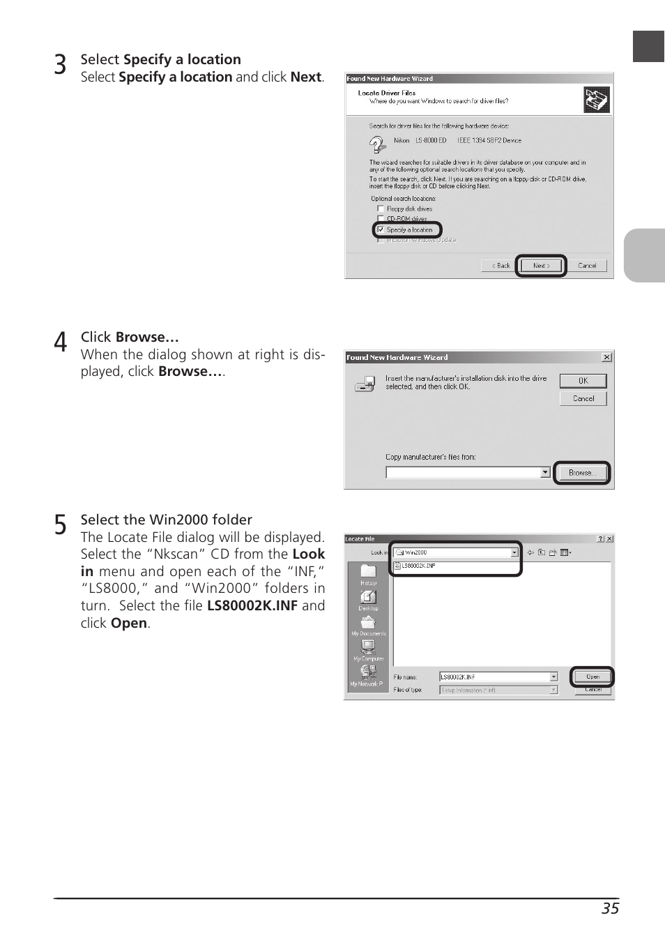 Nikon LS8000 User Manual | Page 45 / 148