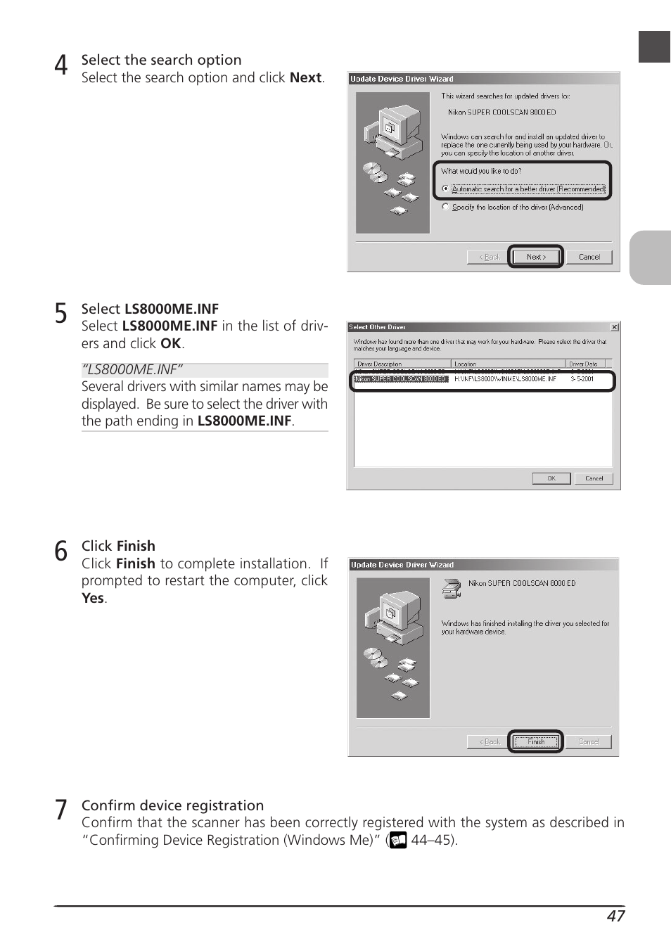 Nikon LS8000 User Manual | Page 57 / 148