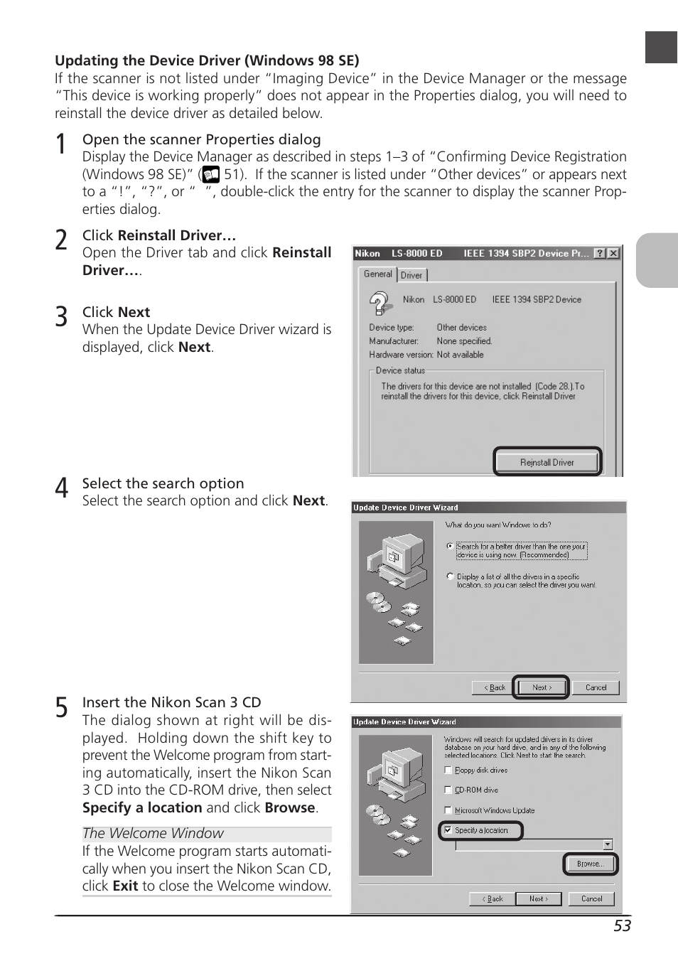 Nikon LS8000 User Manual | Page 63 / 148