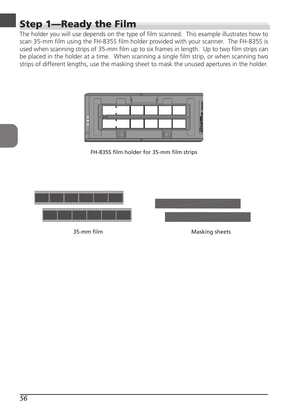 Step 1—ready the film | Nikon LS8000 User Manual | Page 66 / 148