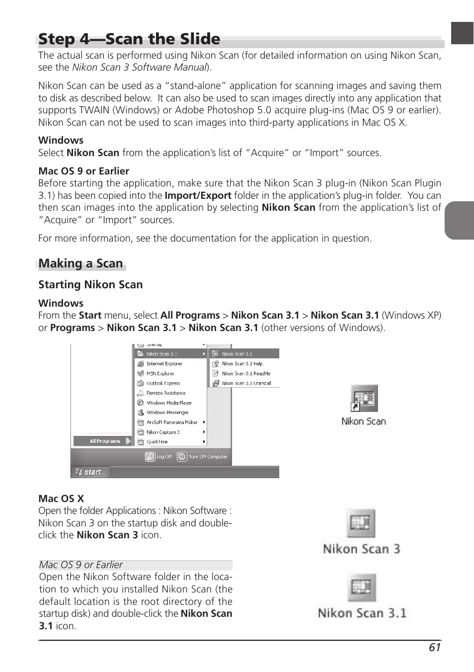 Step 4—scan the slide | Nikon LS8000 User Manual | Page 71 / 148