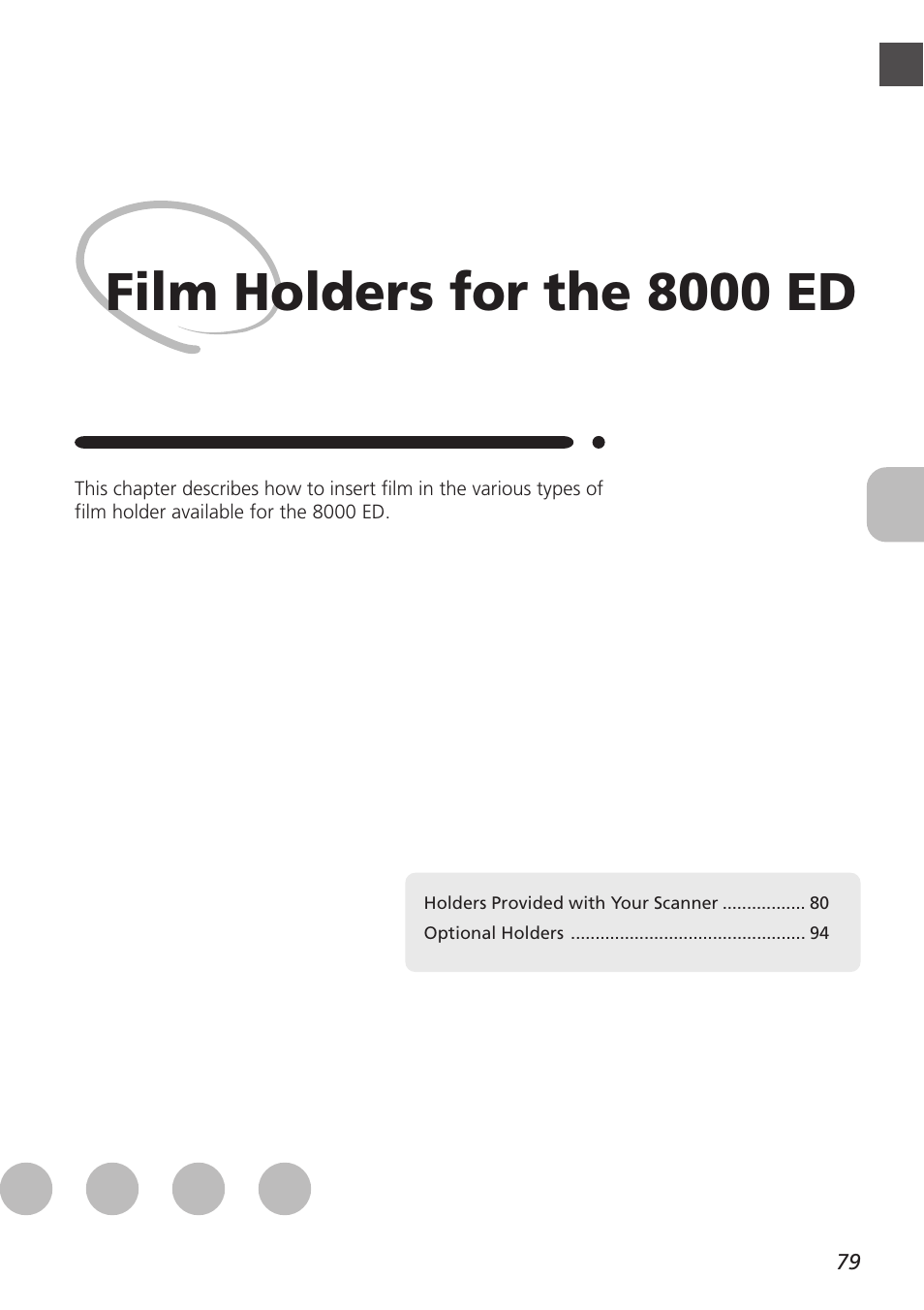 Film holders for the 8000 ed | Nikon LS8000 User Manual | Page 89 / 148