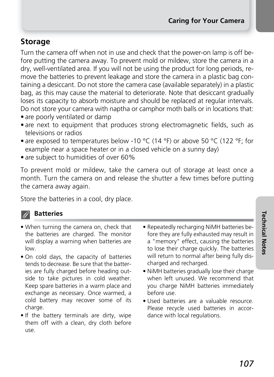 Storage | Nikon COOLPIX4600 User Manual | Page 117 / 128