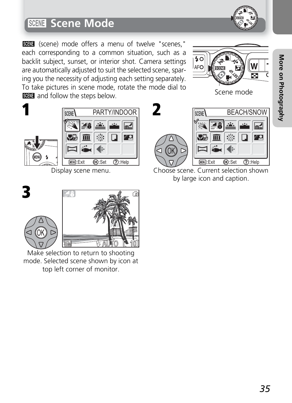 E scene mode | Nikon COOLPIX4600 User Manual | Page 45 / 128