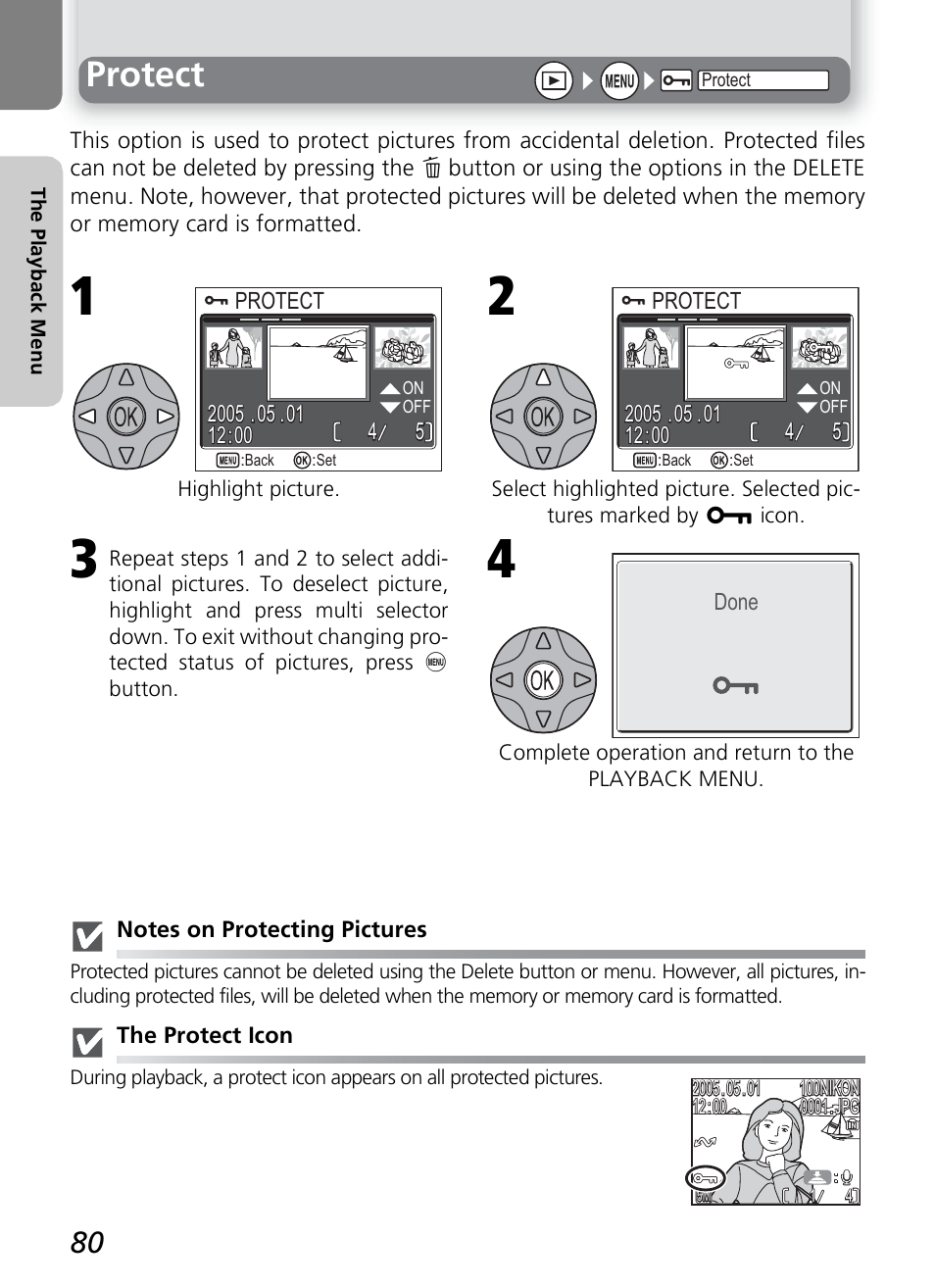 Protect | Nikon COOLPIX4600 User Manual | Page 90 / 128