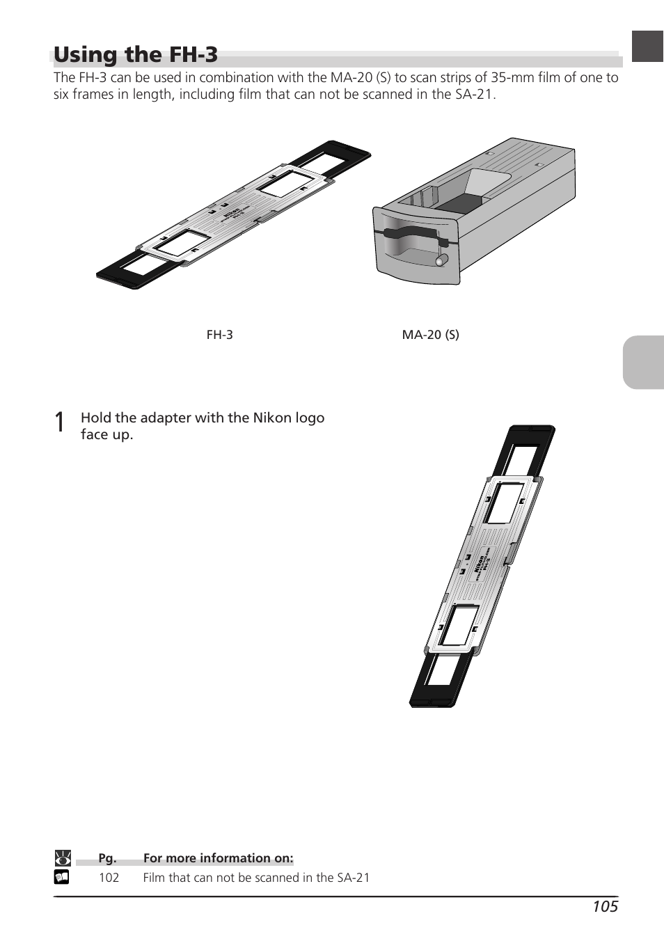 Using the fh-3 | Nikon LS4000 User Manual | Page 115 / 160