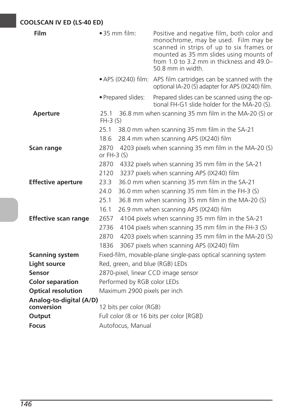 Nikon LS4000 User Manual | Page 156 / 160