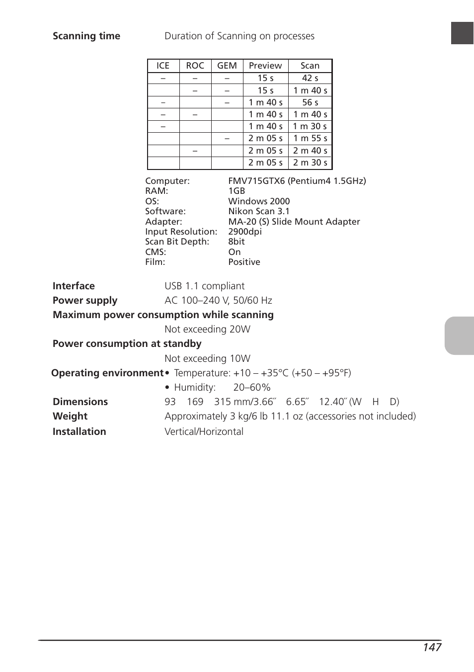 Nikon LS4000 User Manual | Page 157 / 160