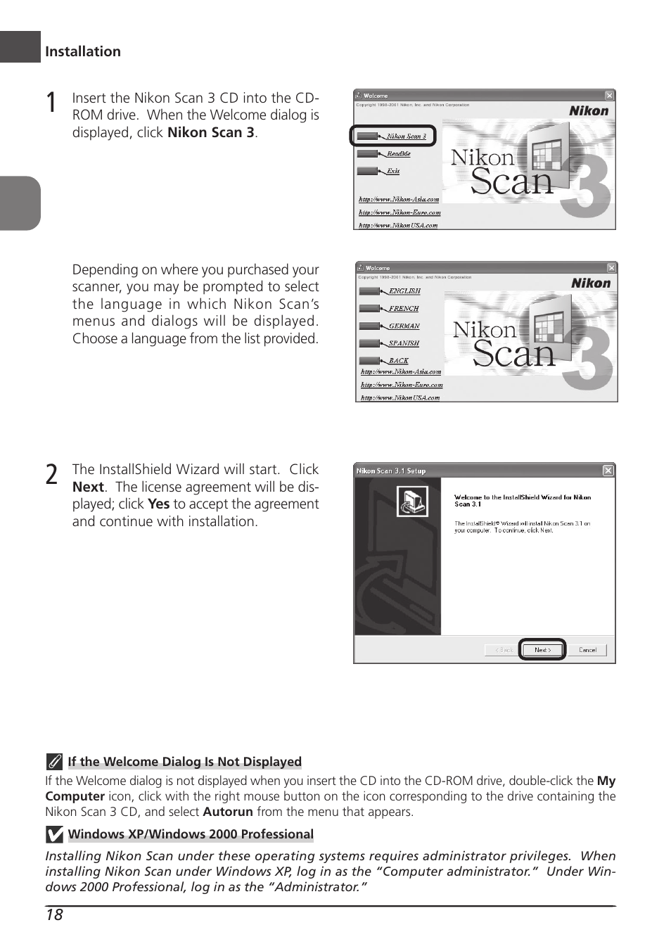 Nikon LS4000 User Manual | Page 28 / 160