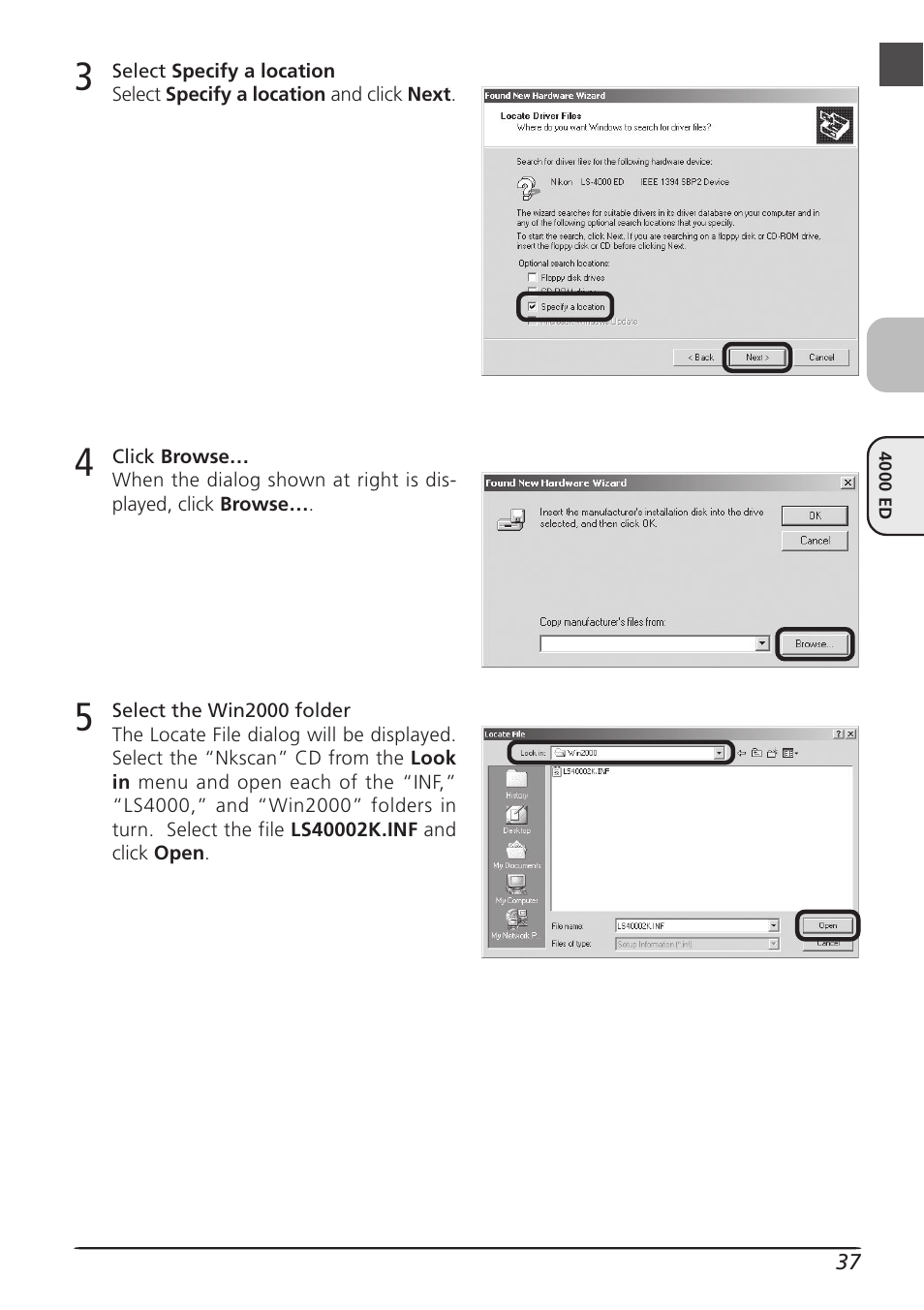 Nikon LS4000 User Manual | Page 47 / 160