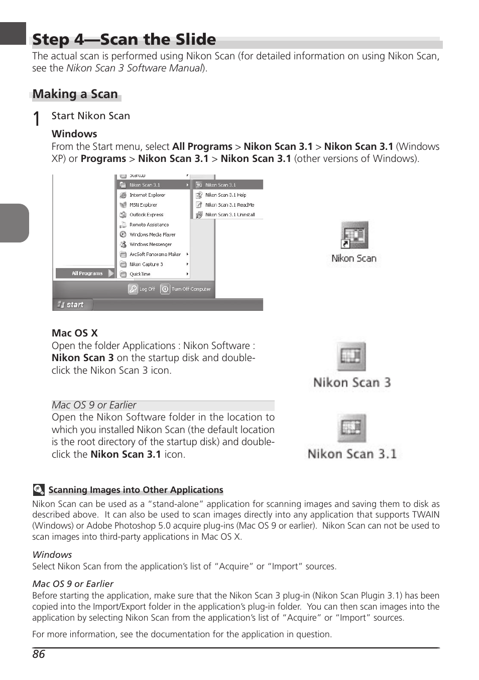 Step 4—scan the slide | Nikon LS4000 User Manual | Page 96 / 160