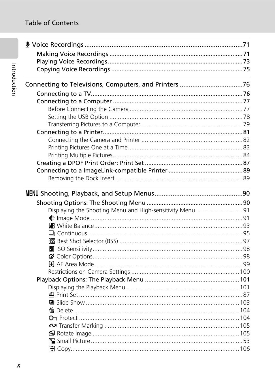 Nikon Coolpix S50c User Manual | Page 12 / 195