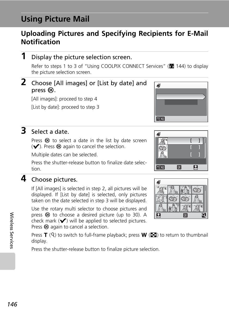 Using picture mail | Nikon Coolpix S50c User Manual | Page 160 / 195