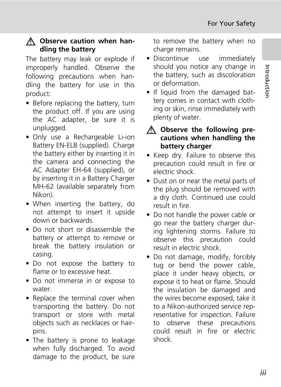 Nikon Coolpix S50c User Manual | Page 5 / 195