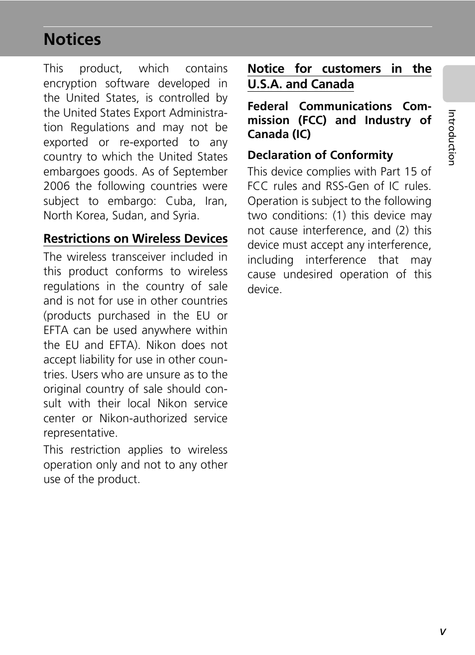 Notices | Nikon Coolpix S50c User Manual | Page 7 / 195