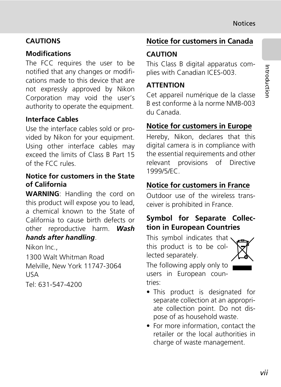 Nikon Coolpix S50c User Manual | Page 9 / 195
