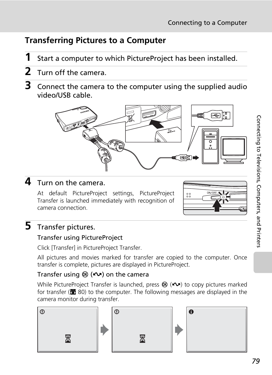 Transferring pictures to a computer | Nikon Coolpix S50c User Manual | Page 93 / 195