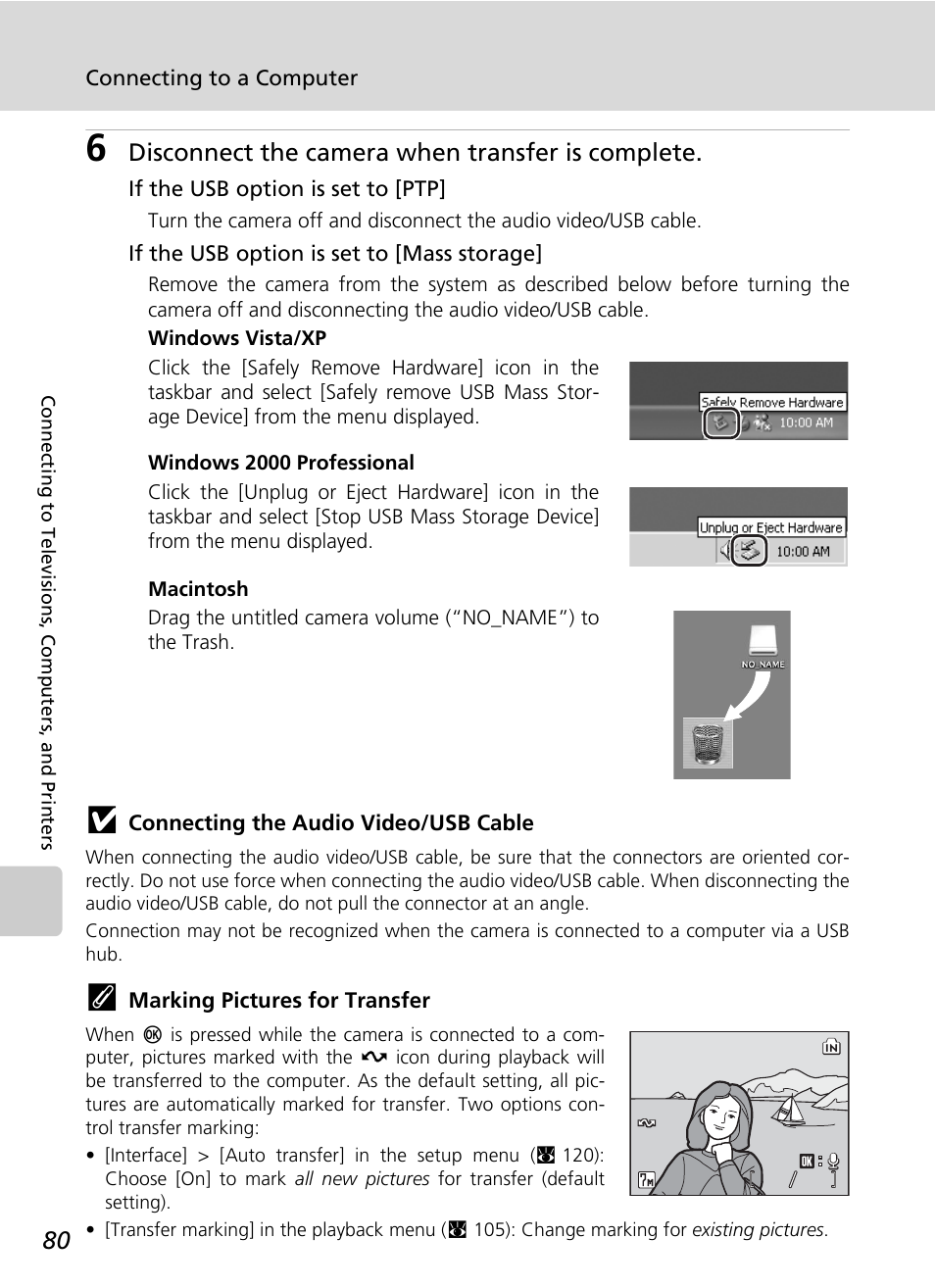 Disconnect the camera when transfer is complete | Nikon Coolpix S50c User Manual | Page 94 / 195