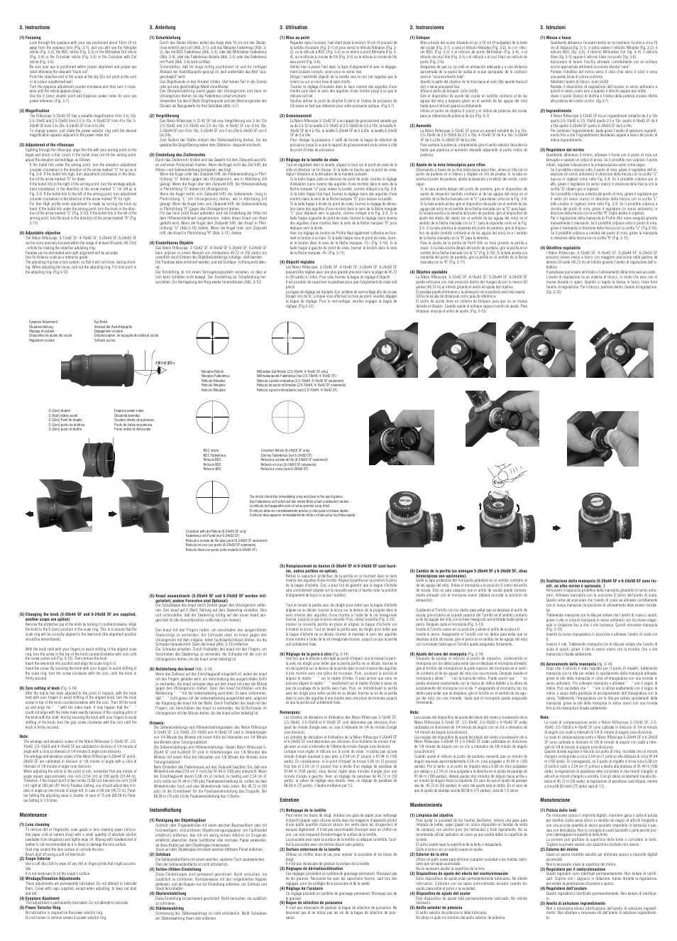 Nikon Riflescope MONARCH III User Manual | Page 2 / 2
