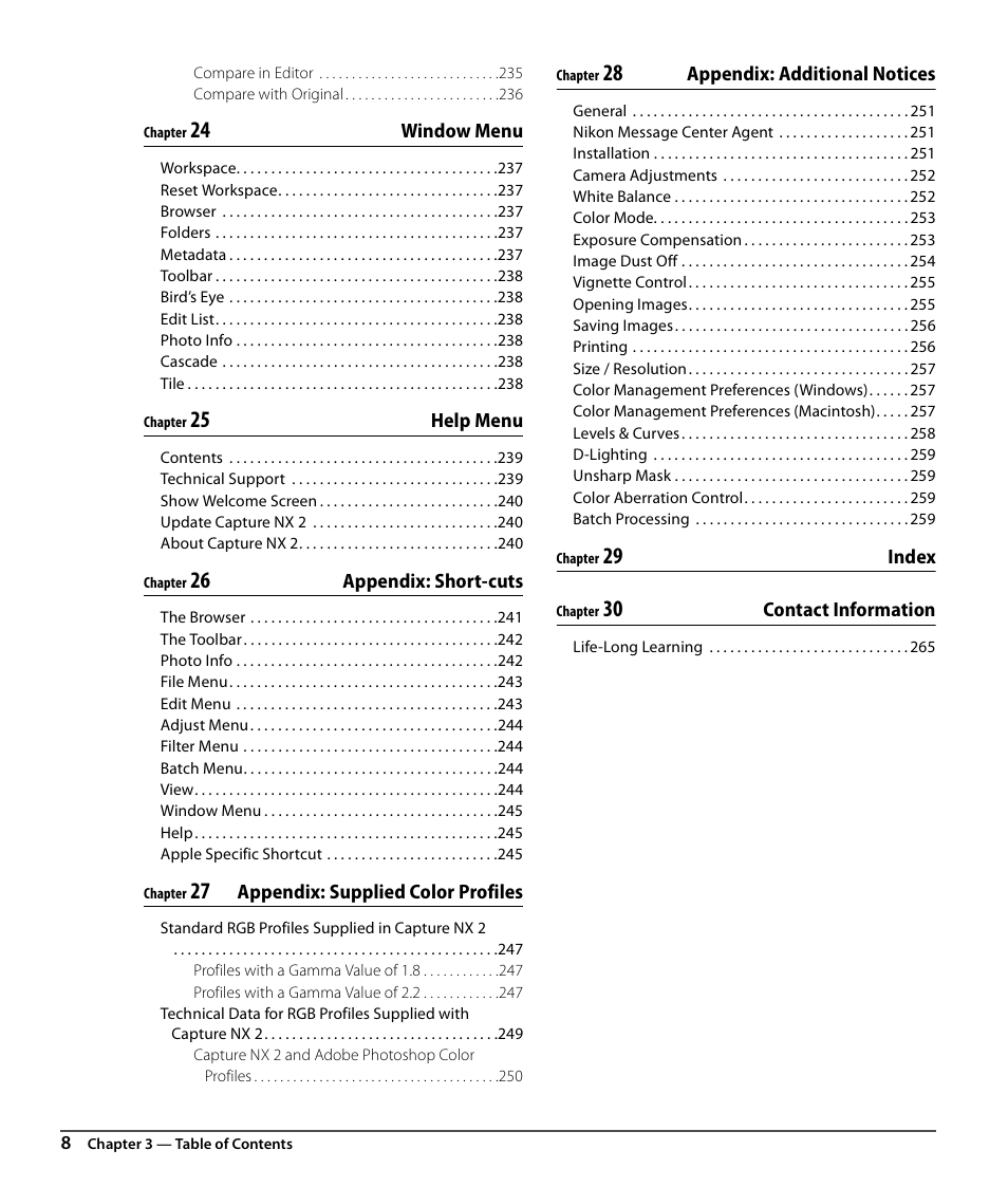 Nikon CAPTURE NX2 User Manual | Page 10 / 268