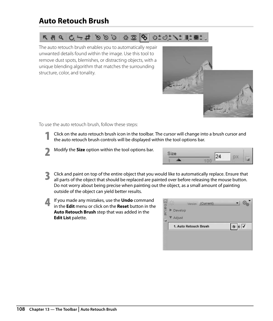 Auto retouch brush | Nikon CAPTURE NX2 User Manual | Page 110 / 268