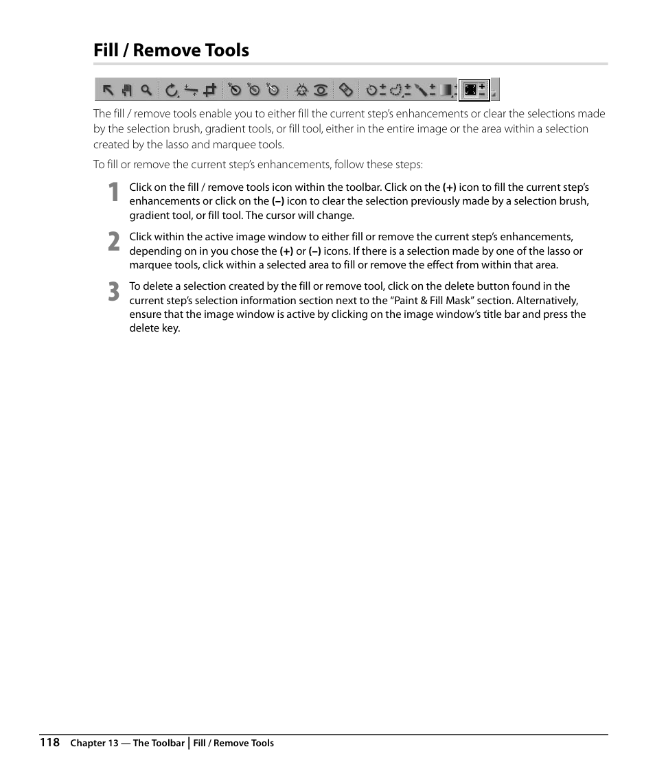 Fill / remove tools | Nikon CAPTURE NX2 User Manual | Page 120 / 268