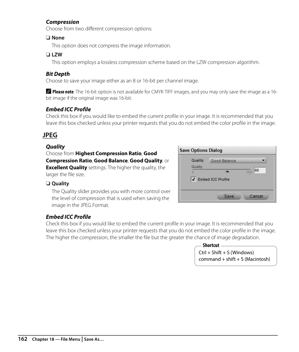 Jpeg | Nikon CAPTURE NX2 User Manual | Page 164 / 268