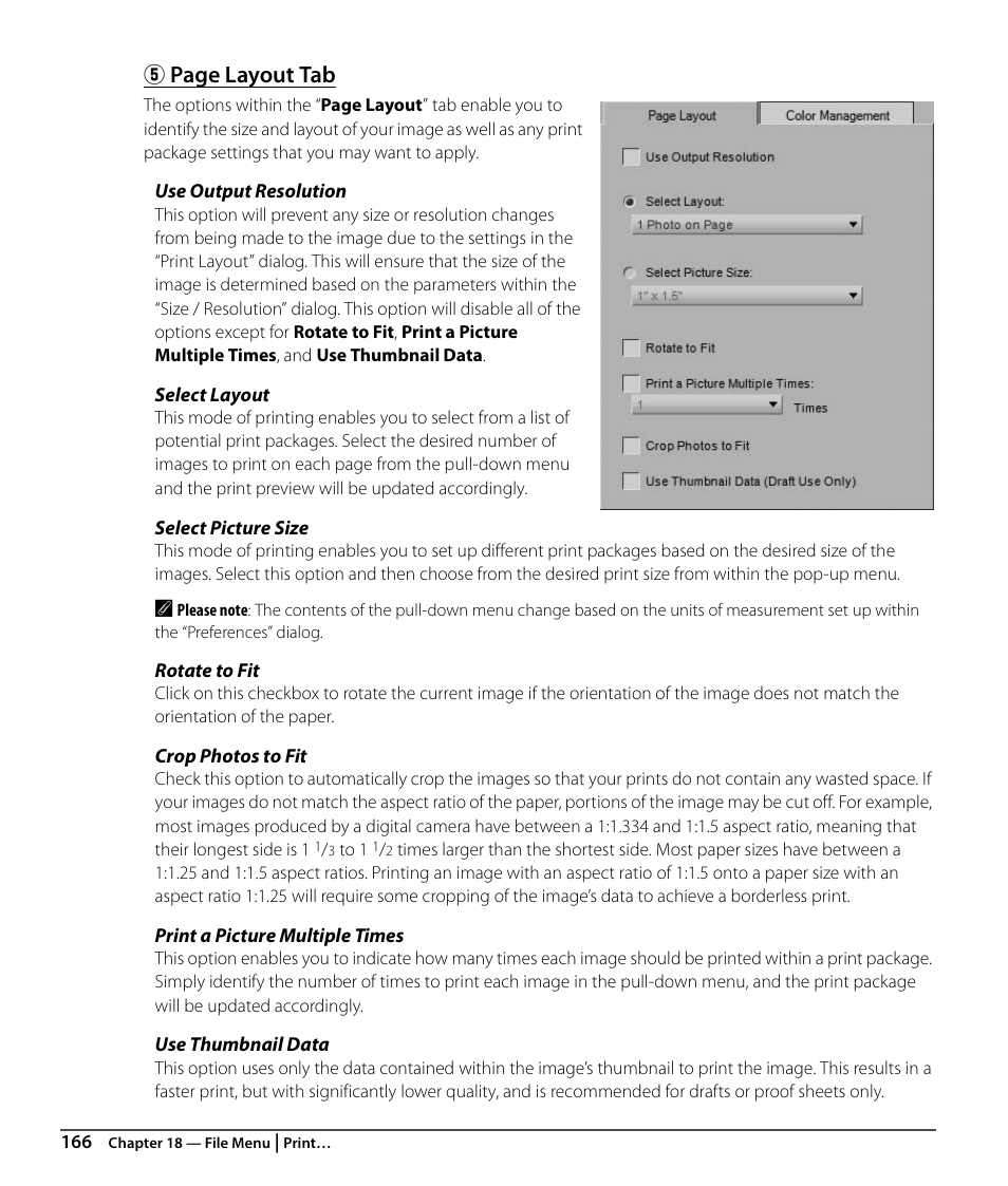 Page layout tab | Nikon CAPTURE NX2 User Manual | Page 168 / 268