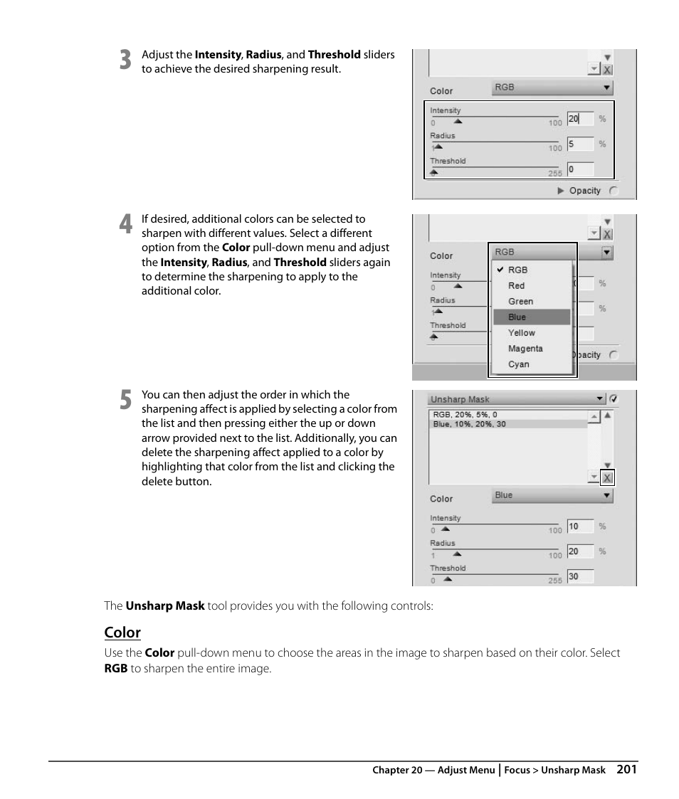 Color | Nikon CAPTURE NX2 User Manual | Page 203 / 268