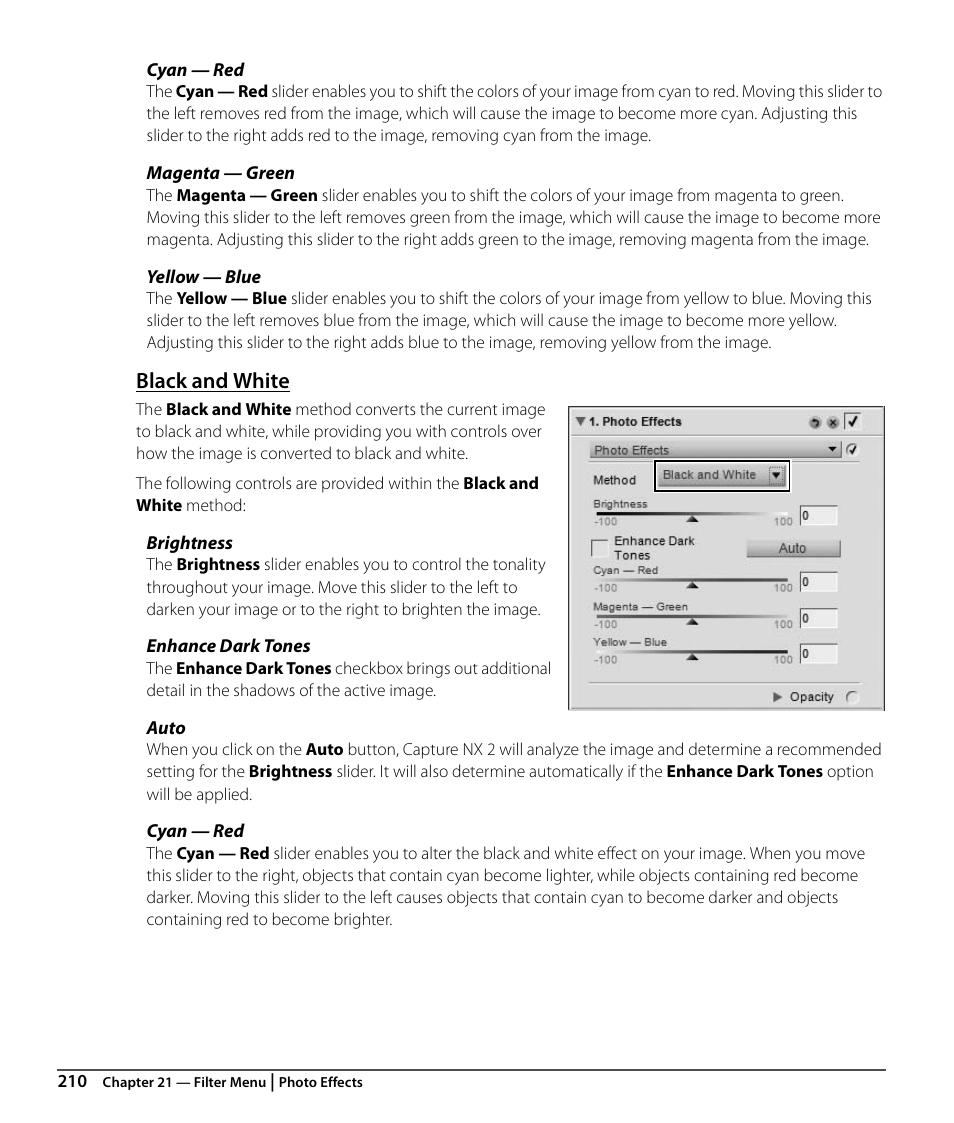 Black and white | Nikon CAPTURE NX2 User Manual | Page 212 / 268