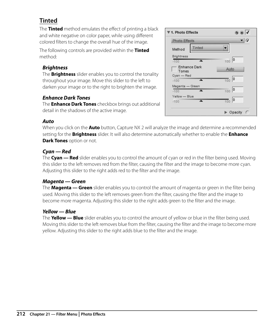 Tinted | Nikon CAPTURE NX2 User Manual | Page 214 / 268
