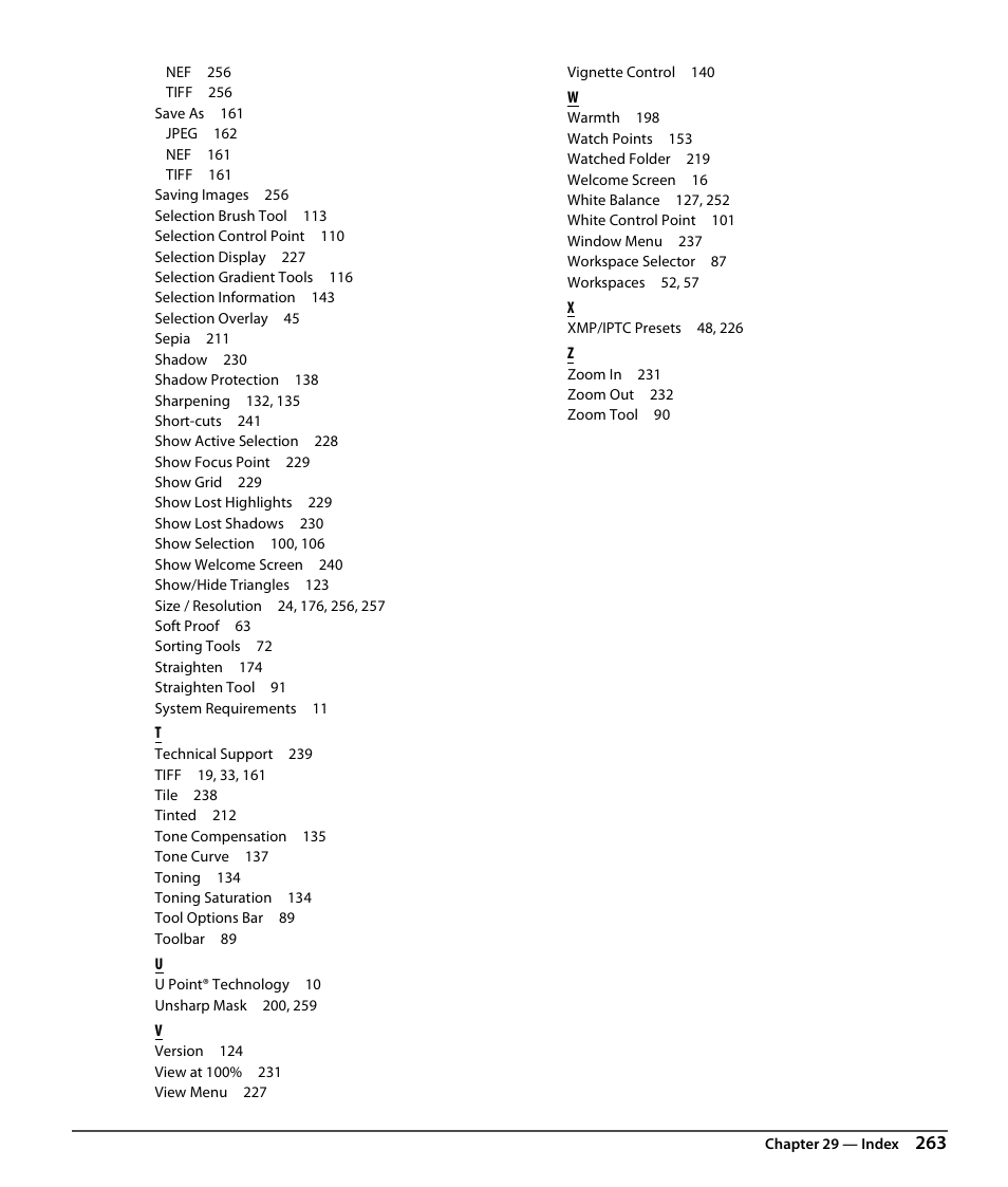 Nikon CAPTURE NX2 User Manual | Page 265 / 268