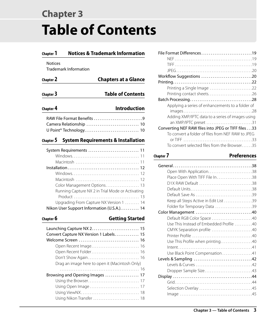 Nikon CAPTURE NX2 User Manual | Page 5 / 268