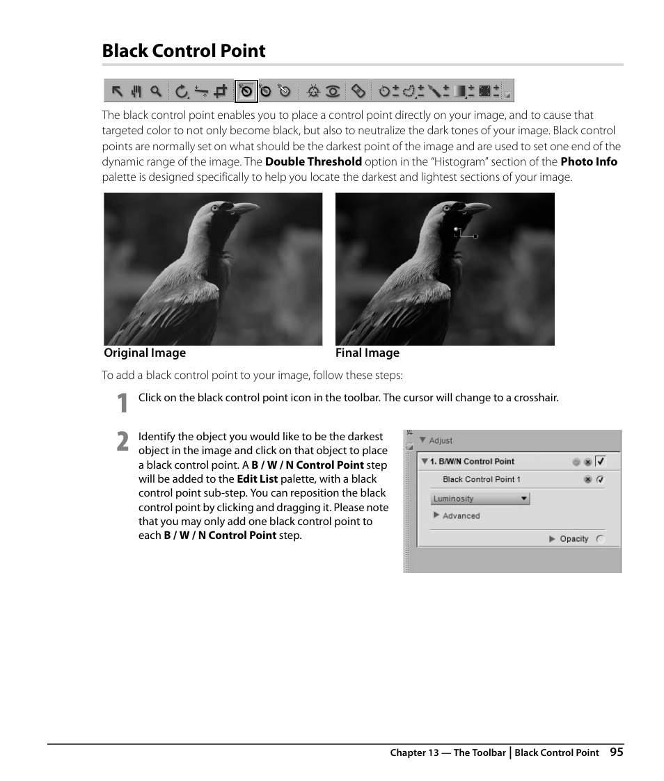 Black control point | Nikon CAPTURE NX2 User Manual | Page 97 / 268