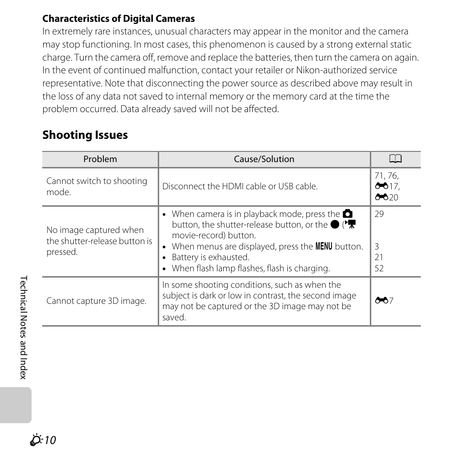 Shooting issues | Nikon Coolpix L810 User Manual | Page 120 / 136