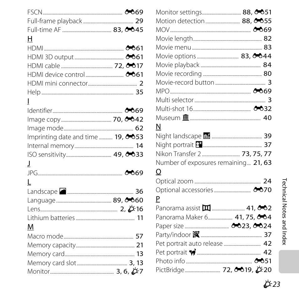 Nikon Coolpix L810 User Manual | Page 133 / 136