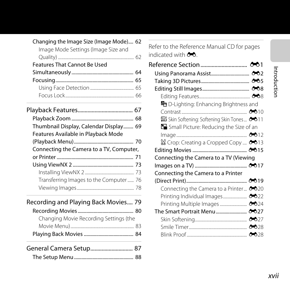 Xvii | Nikon Coolpix L810 User Manual | Page 19 / 136