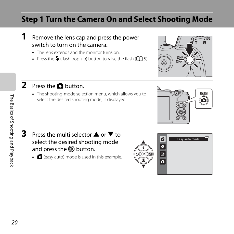 Step 1 turn the camera on and select shooting mode | Nikon Coolpix L810 User Manual | Page 40 / 136