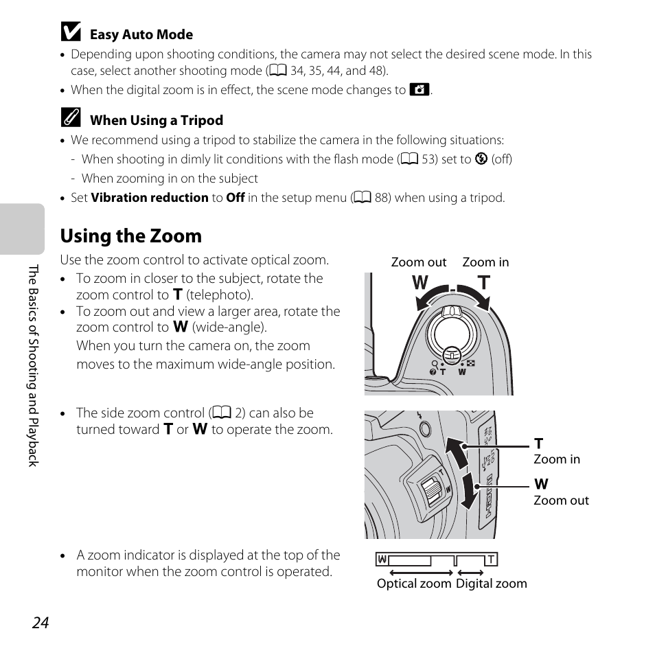 Using the zoom | Nikon Coolpix L810 User Manual | Page 44 / 136