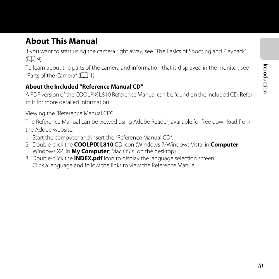 About this manual | Nikon Coolpix L810 User Manual | Page 5 / 136