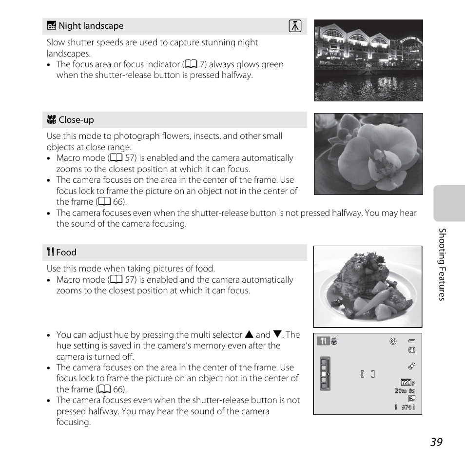 E (a 39), A 39, A 39) | Nikon Coolpix L810 User Manual | Page 59 / 136