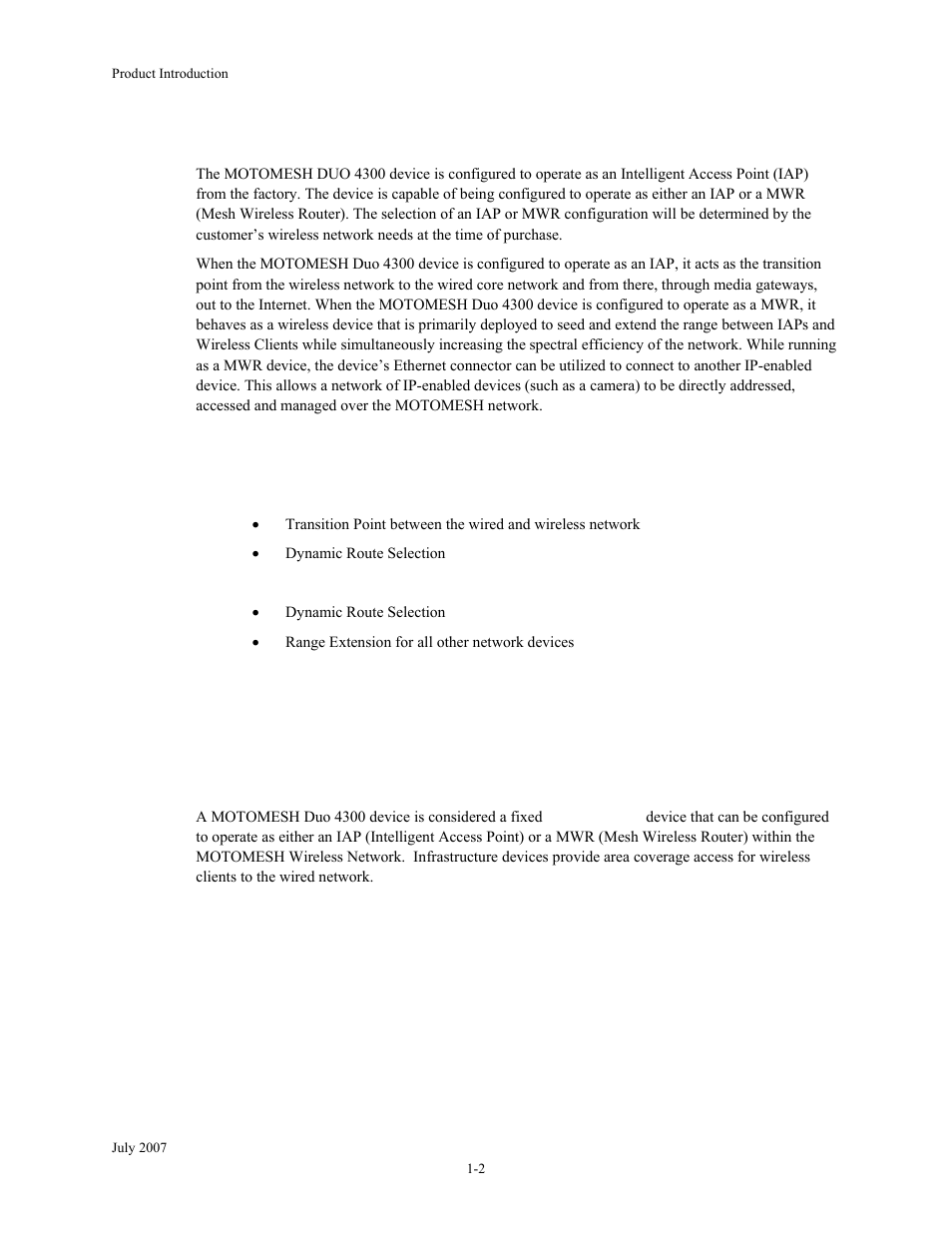 Infrastructure devices, Infrastructure devices -2 | Nikon MOTORMESH 4300 User Manual | Page 14 / 74