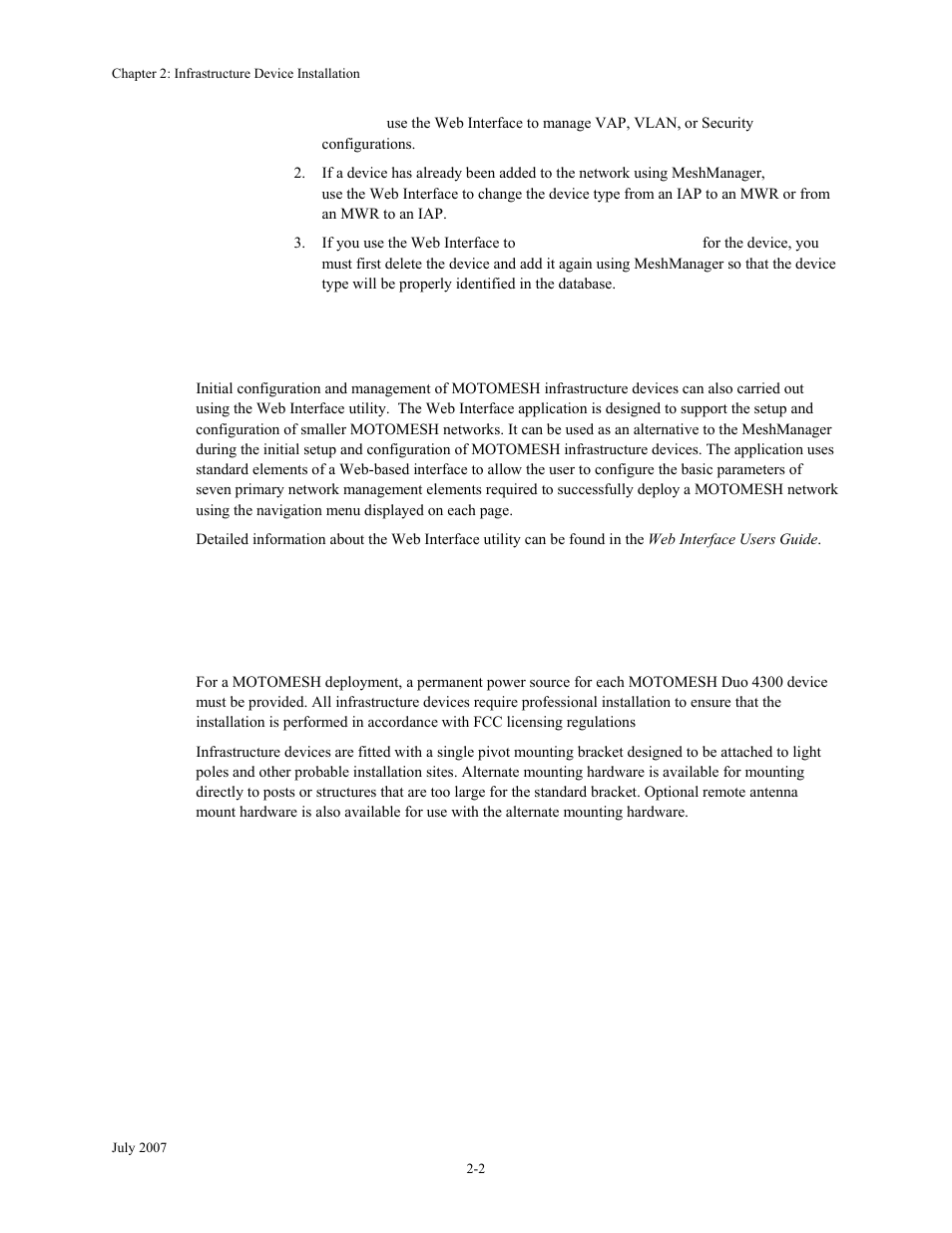 Web interface utility, Hardware installation notes, Web interface utility -2 | Hardware installation notes -2 | Nikon MOTORMESH 4300 User Manual | Page 22 / 74