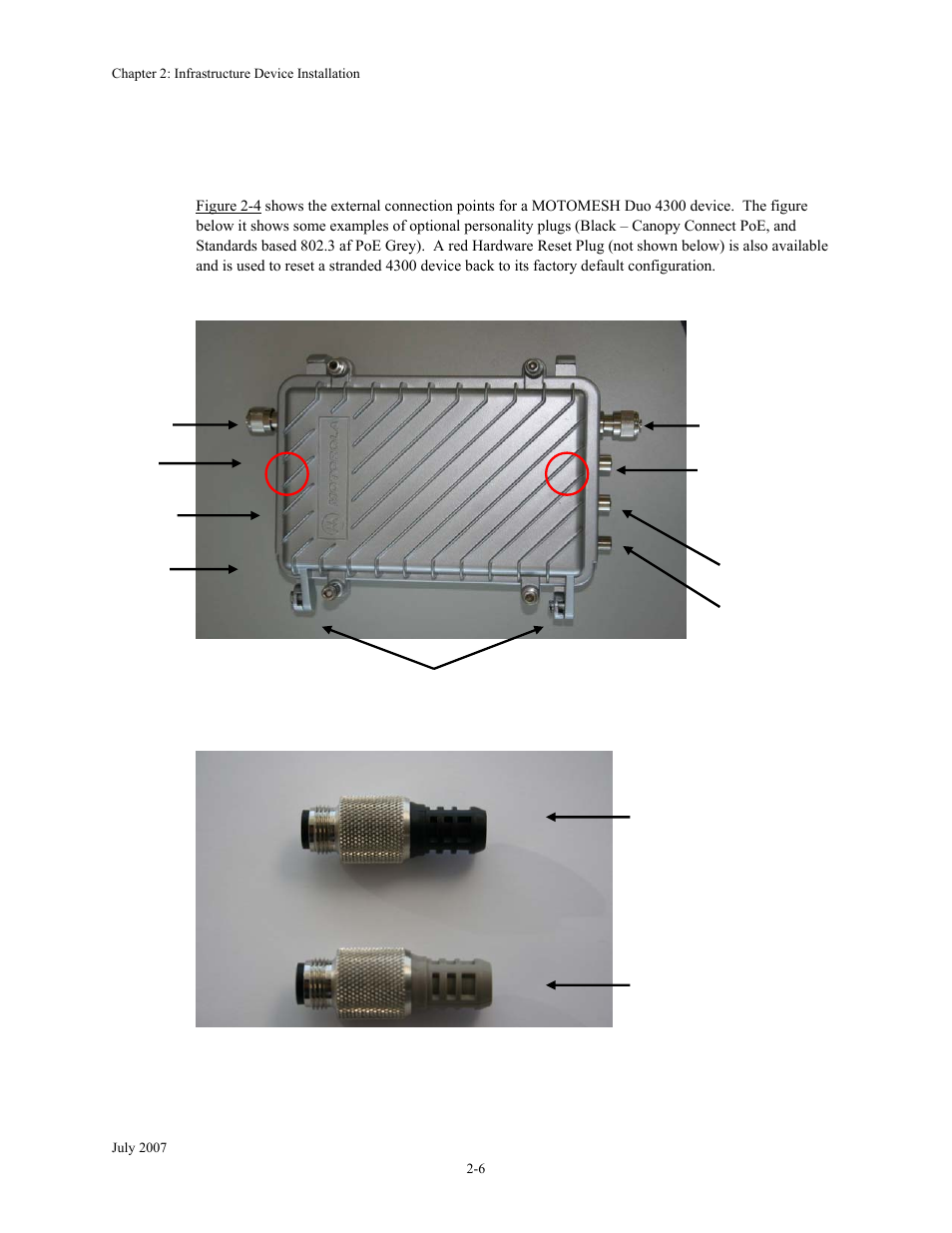 Infrastructure device assembly, Infrastructure device assembly -6, Figure 2-4 | Figure 2-5 | Nikon MOTORMESH 4300 User Manual | Page 26 / 74