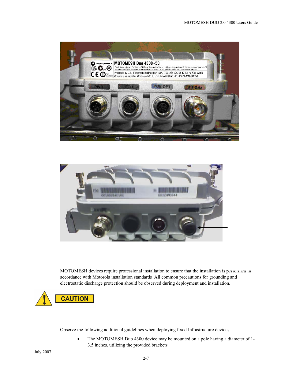 Infrastructure device deployment and installation, Figure 2-6, Figure 2-7 | Nikon MOTORMESH 4300 User Manual | Page 27 / 74