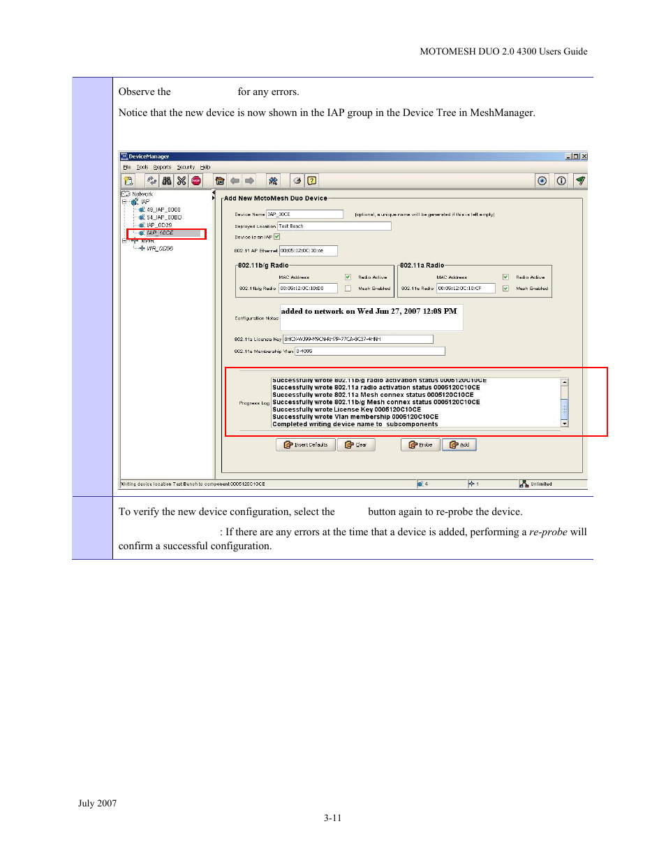 Figure 3-15, After adding a device to the mesh -11 | Nikon MOTORMESH 4300 User Manual | Page 41 / 74