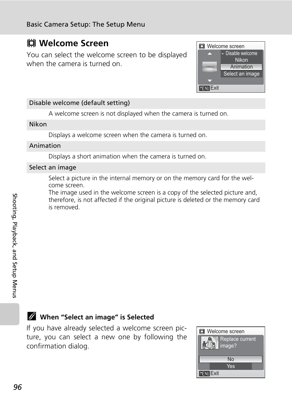 Vwelcome screen | Nikon COOLPIX S9 User Manual | Page 108 / 142