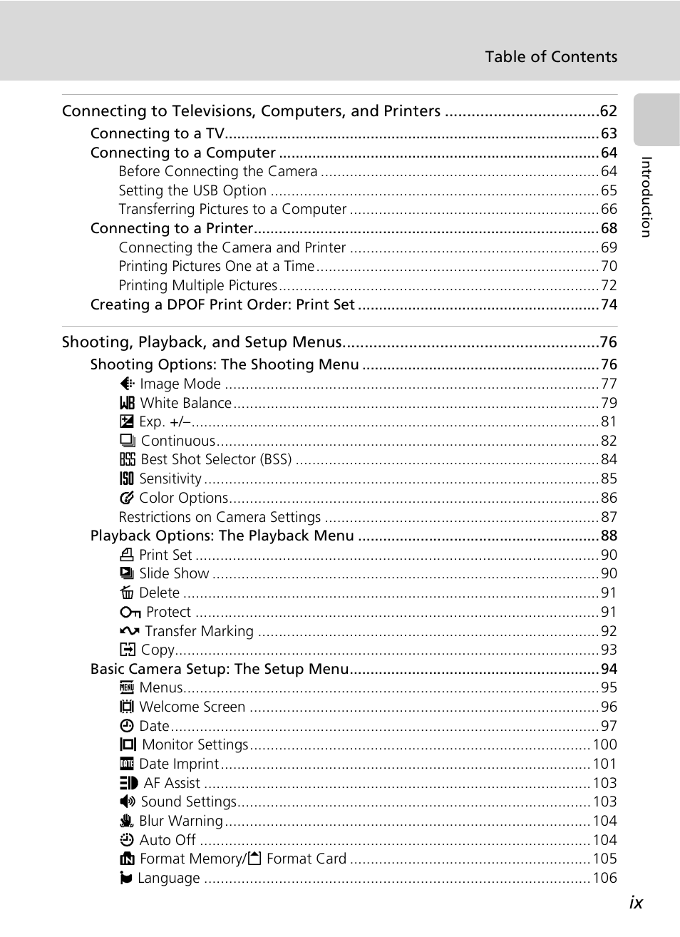 Nikon COOLPIX S9 User Manual | Page 11 / 142
