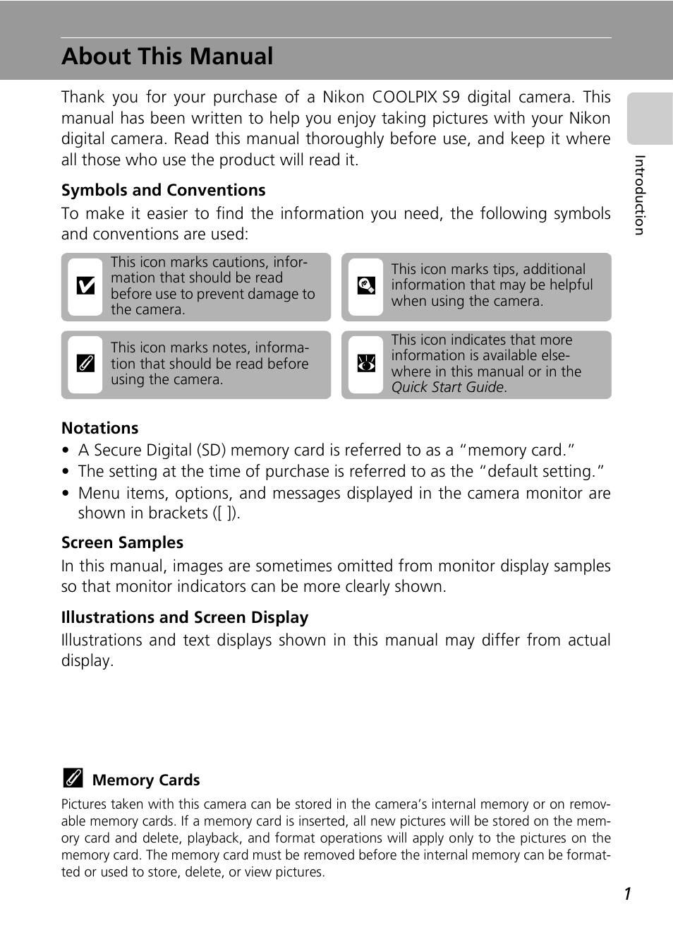 About this manual, Cl j k | Nikon COOLPIX S9 User Manual | Page 13 / 142