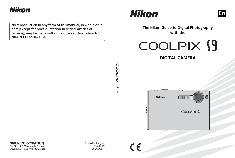 Digital camera, The nikon guide to digital photography with the | Nikon COOLPIX S9 User Manual | Page 142 / 142